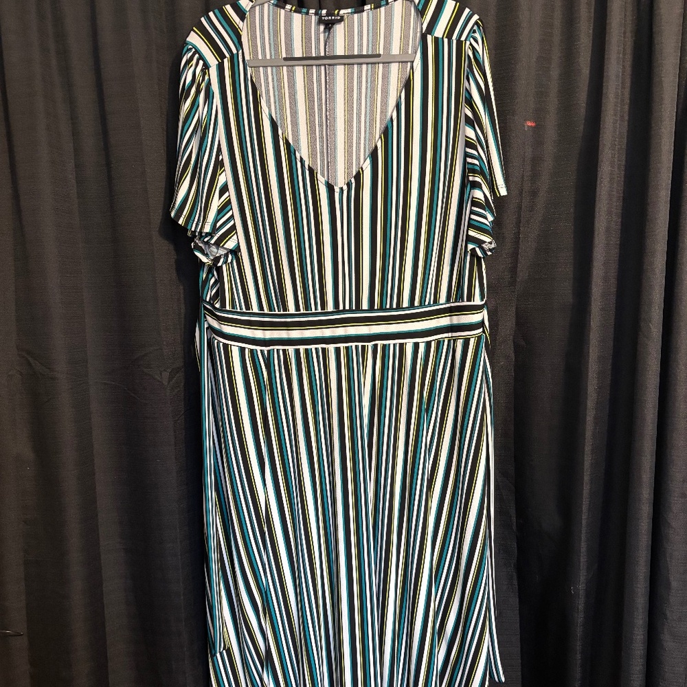 Multicolor Vertical Stripe Dress